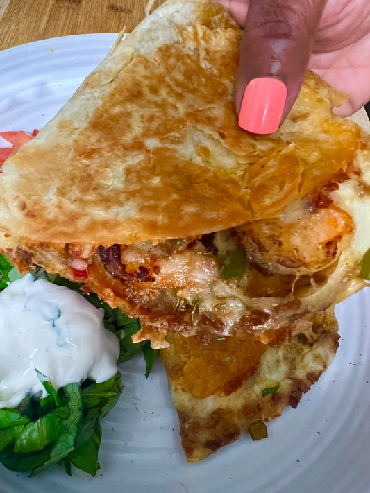 Turkey & Shrimp Quesadillas